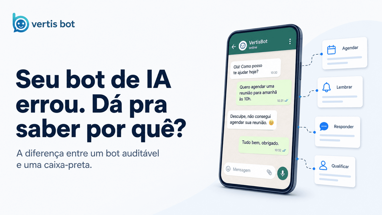Quando o bot de IA erra, dá pra saber por que errou?